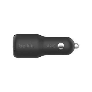 Belkin BELKIN ŁADOWARKA SAMOCHODOWA PODWÓJNA USB-C, USB-A 42W, PD