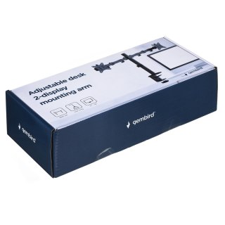 GEMBIRD GEMBIRD BIURKOWE REGULOWANE RAMIĘ/UCHWYT NA 2 MONITORY 17-32, 100X100MM, DO 9KG