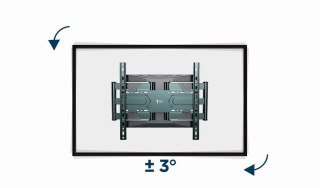 GEMBIRD GEMBIRD REGULOWANY UCHWYT ŚCIENNY LCD 40"-80" VESA MAX 600 X 400MM, DO 50KG