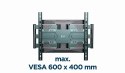 GEMBIRD GEMBIRD REGULOWANY UCHWYT ŚCIENNY LCD 40"-80" VESA MAX 600 X 400MM, DO 50KG