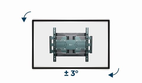 GEMBIRD GEMBIRD REGULOWANY UCHWYT ŚCIENNY LCD 40"-80" VESA MAX 600 X 400MM, DO 50KG