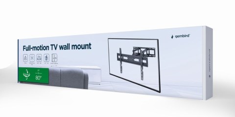 GEMBIRD GEMBIRD UCHWYT ŚCIENNY LCD 37"-80" VESA MAX 600 X 400MM, DO 40KG GEMBIRD GEMBIRD UCHWYT ŚCIENNY LCD 37"-80" VESA MAX 600 X 400MM, DO 40KG