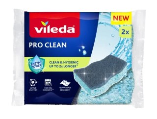 VILEDA Zmywak wiskozowy z enzymami Vileda Pro Clean 2szt.