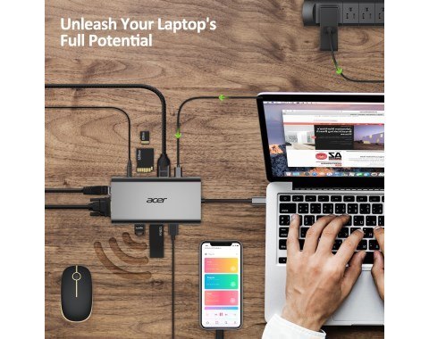 Acer Acer 10-in-1 Type C dongle 3xUSB 3.0 Acer Acer 10-in-1 Type C dongle 3xUSB 3.0