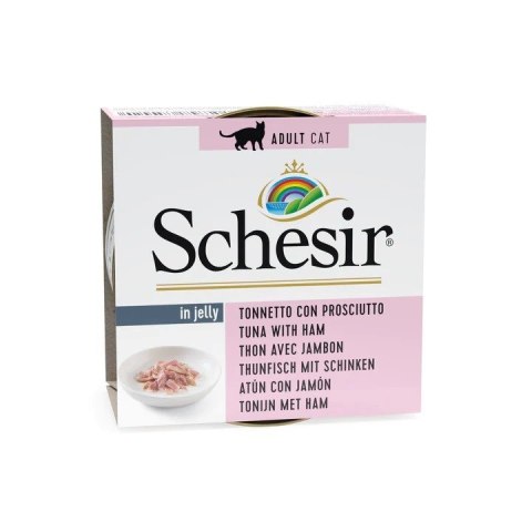 Agras Pet Foods SCHESIR dla kotów Adult w Galarecie Tuńczyk ze Szynką 85g Agras Pet Foods SCHESIR dla kotów Adult w Galarecie Tuńczyk ze Szynką 85g