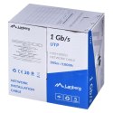 Lanberg LANBERG KABEL UTP 1GB/S 305M DRUT CCA CZARNY LCU6-10CC-0305-BK