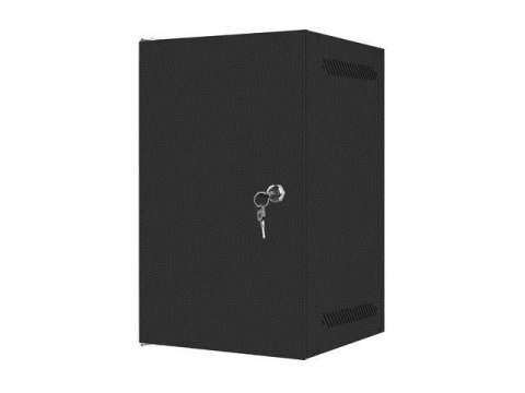 Lanberg LANBERG SZAFA WISZĄCA RACK 10" 9U 280X310 CZARNA, DRZWI METALOWE (FLAT PACK) WF10-2309-00B