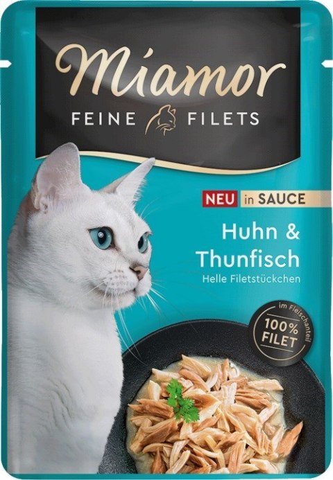 Miamor MIAMOR Filets Kurczak z tuńczykiem w sosie 100g Miamor MIAMOR Filets Kurczak z tuńczykiem w sosie 100g