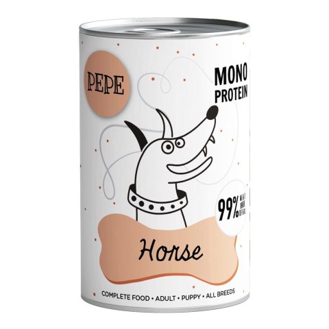 PAKA ZWIERZAKA Paka Zwierzaka Pepe Horse 99% koń 400g PAKA ZWIERZAKA Paka Zwierzaka Pepe Horse 99% koń 400g