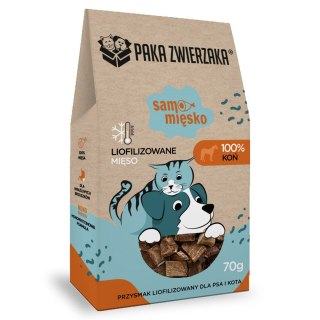 PAKA ZWIERZAKA Paka Zwierzaka Samo Mięsko koń przysmak 70g