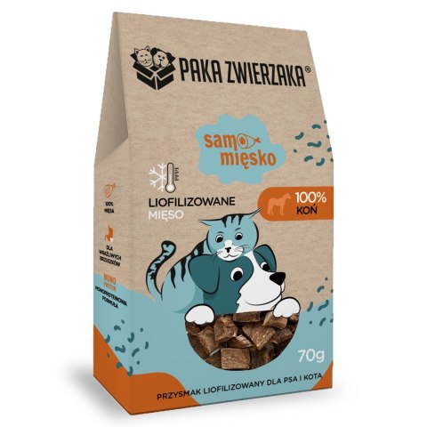 PAKA ZWIERZAKA Paka Zwierzaka Samo Mięsko koń przysmak 70g