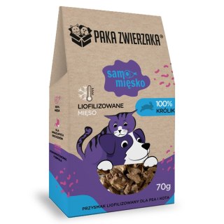 PAKA ZWIERZAKA Paka Zwierzaka Samo Mięsko królik przysmak 70g