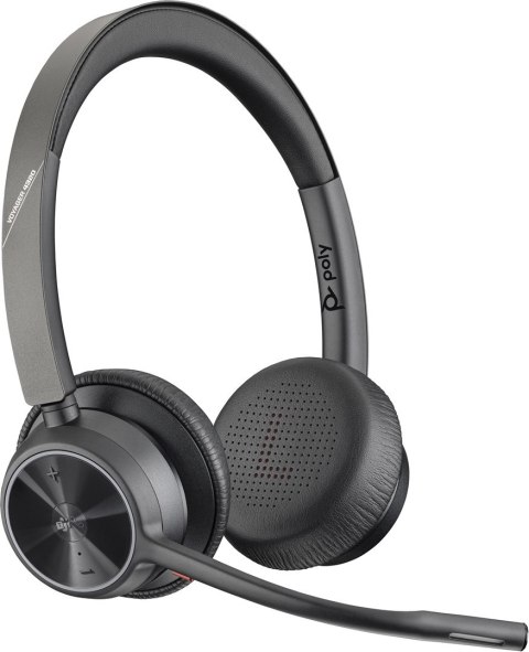 POLY Zestaw słuchawkowy Bluetooth Poly Voyager 4320 MS Teams Certified USB-A Headset with charge stand +BT700 dongle 77Z00AA