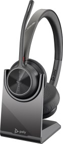 POLY Zestaw słuchawkowy Bluetooth Poly Voyager 4320 MS Teams Certified USB-C Headset with charge stand +BT700 dongle 77Z32AA