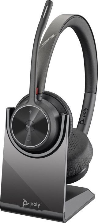 POLY Zestaw słuchawkowy Bluetooth Poly Voyager 4320 MS Teams Certified USB-C Headset with charge stand +BT700 dongle 77Z32AA