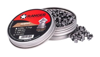 RANGER Śrut 4,5 mm RANGER Diabolo Classic Sharp Grooved szpic molet. 500 szt. 0,50 g