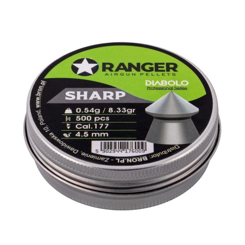 RANGER Śrut 4,5 mm RANGER Diabolo Professional Sharp szpic 500 szt. 0,54 g