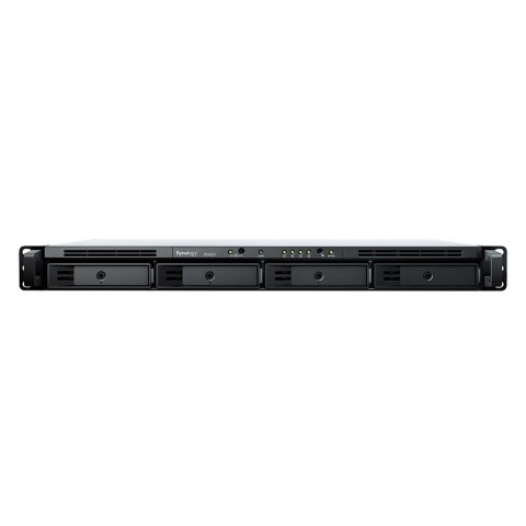 Synology NAS Synology RS422+; 1U RACK; 4x (3.5" SATA HDD/2.5" SATA SSD); AMD Ryzen R1600; 2 GB DDR4 ECC, 2x 1GbE RJ-45