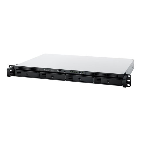 Synology NAS Synology RS422+; 1U RACK; 4x (3.5" SATA HDD/2.5" SATA SSD); AMD Ryzen R1600; 2 GB DDR4 ECC, 2x 1GbE RJ-45