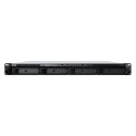 Synology NAS Synology RS822RP+; 1U RACK; 4x (3.5" SATA HDD/2.5" SATA SSD); AMD Ryzen V1500B; 2 GB DDR4 ECC SODIMM (max. 32GB), 4x 1GbE RJ