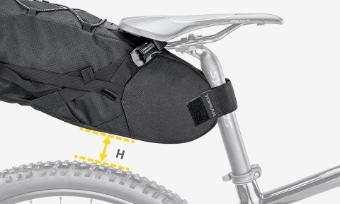 TOPEAK Torba rowerowa podsiodłowa TOPEAK BACKLOADER black (15 litrów)