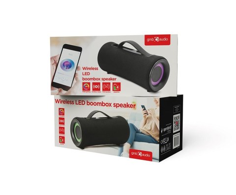 GEMBIRD GEMBIRD PRZENOŚNY GŁOŚNIK BLUETOOTH LED SPK-BT-LED-04 RMS 2X 5W, WBUDOWANY MIKROFON, KOLOR CZARNY, USB, AUX, MICROSD GEMBIRD GEMBIRD PRZENOŚNY GŁOŚNIK BLUETOOTH LED SPK-BT-LED-04 RMS 2X 5W, WBUDOWANY MIKROFON, KOLOR CZARNY, USB, AUX, MICROSD