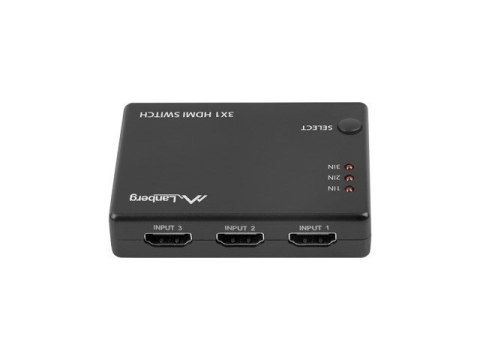 Lanberg LANBERG SWITCH VIDEO 3X HDMI + PORT MICRO USB SWV-HDMI-0003
