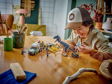Lego LEGO Jurassic World 76966 Dinomisje: ciężarówka do transportu allozaura Lego LEGO Jurassic World 76966 Dinomisje: ciężarówka do transportu allozaura