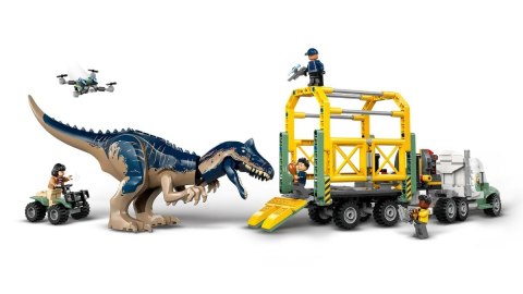 Lego LEGO Jurassic World 76966 Dinomisje: ciężarówka do transportu allozaura Lego LEGO Jurassic World 76966 Dinomisje: ciężarówka do transportu allozaura