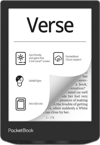 POCKETBOOK Ebook PocketBook Verse 629 6" 8GB Wi-Fi Mist Gray (WYPRZEDAŻ)