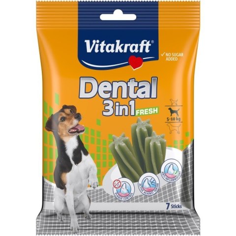 Vitakraft VITAKRAFT DENTAL 3w1 FRESH S przysmak dla psa 120g Vitakraft VITAKRAFT DENTAL 3w1 FRESH S przysmak dla psa 120g