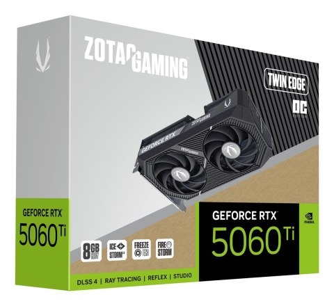 ZOTAC Karta graficzna ZOTAC GAMING GeForce RTX 5060 Ti Twin Edge OC 8GB ZOTAC Karta graficzna ZOTAC GAMING GeForce RTX 5060 Ti Twin Edge OC 8GB