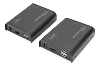DIGITUS DIGITUS PRZEDŁUŻACZ (EXTENDER) KVM HDMI+USB 120M PO CAT.5E UTP/IP 1080P FHD 60HZ AUDIO (ZESTAW) DS-55202