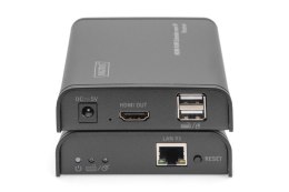 DIGITUS DIGITUS PRZEDŁUŻACZ (EXTENDER) KVM HDMI+USB 120M PO CAT.5E UTP/IP 1080P FHD 60HZ AUDIO (ZESTAW) DS-55202
