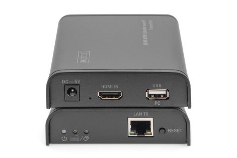 DIGITUS DIGITUS PRZEDŁUŻACZ (EXTENDER) KVM HDMI+USB 120M PO CAT.5E UTP/IP 1080P FHD 60HZ AUDIO (ZESTAW) DS-55202 DIGITUS DIGITUS PRZEDŁUŻACZ (EXTENDER) KVM HDMI+USB 120M PO CAT.5E UTP/IP 1080P FHD 60HZ AUDIO (ZESTAW) DS-55202