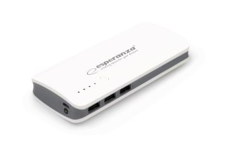 Esperanza PowerBank Esperanza Radium EMP106WE (8000mAh; microUSB, USB 2.0; kolor biały) (WYPRZEDAŻ)