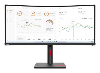 Lenovo Lenovo ThinkVision T34w-30 34" UWQHD 60Hz 350nits AG USB, HDMI, RJ45 Raven Black