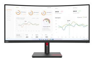 Lenovo Lenovo ThinkVision T34w-30 34" UWQHD 60Hz 350nits AG USB, HDMI, RJ45 Raven Black