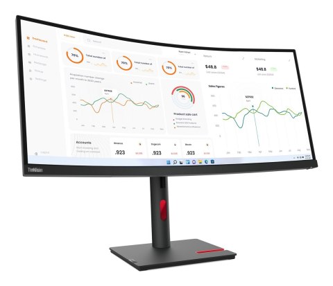 Lenovo Lenovo ThinkVision T34w-30 34" UWQHD 60Hz 350nits AG USB, HDMI, RJ45 Raven Black Lenovo Lenovo ThinkVision T34w-30 34" UWQHD 60Hz 350nits AG USB, HDMI, RJ45 Raven Black