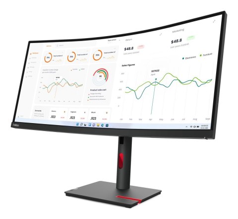 Lenovo Lenovo ThinkVision T34w-30 34" UWQHD 60Hz 350nits AG USB, HDMI, RJ45 Raven Black Lenovo Lenovo ThinkVision T34w-30 34" UWQHD 60Hz 350nits AG USB, HDMI, RJ45 Raven Black