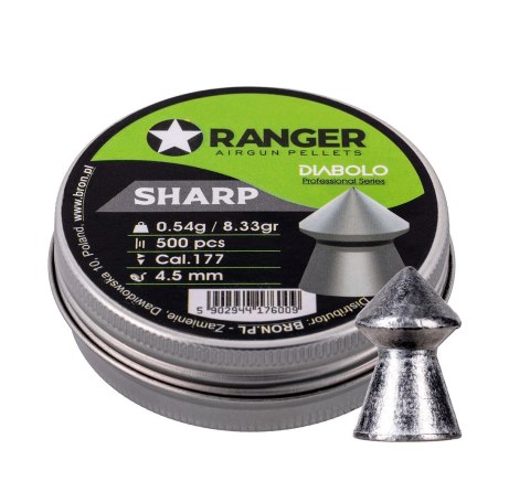 RANGER Śrut 4,5 mm RANGER Diabolo Professional Sharp szpic 500 szt. 0,54 g