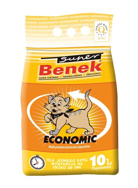 Super Benek CERTECH Super Benek Economic - żwirek dla kota zbrylający 10l (WYPRZEDAŻ)