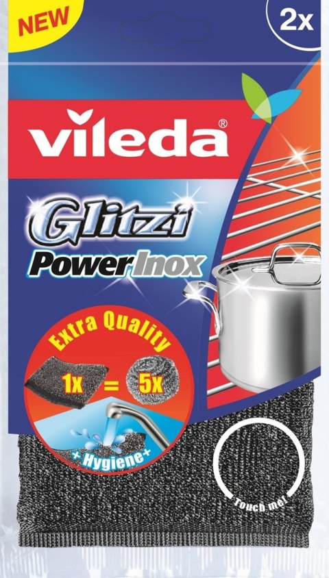 VILEDA Zmywak Vileda Glitzi Power Inox 2 szt. VILEDA Zmywak Vileda Glitzi Power Inox 2 szt.