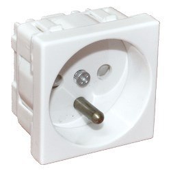 ALANTEC Alantec Gniazdo elektryczne 45x45, białe - 2P+Z (PZ01B) ALANTEC Alantec Gniazdo elektryczne 45x45, białe - 2P+Z (PZ01B)