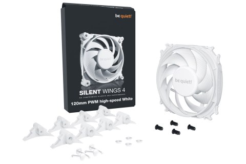 BE QUIET! Wentylator BE QUIET! SILENT WINGS 4 120mm PWM high-speed White