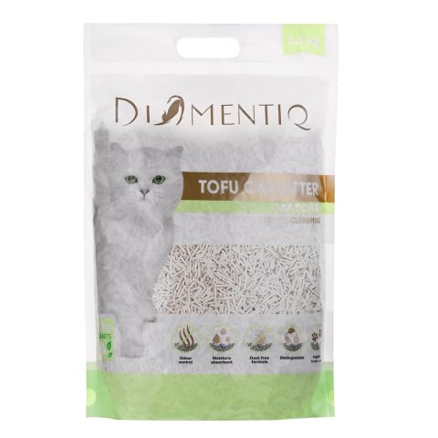 DIAMENTIQ DIAMENTIQ Żwirek Tofu zbrylający 2,5 kg MATCHA DIAMENTIQ DIAMENTIQ Żwirek Tofu zbrylający 2,5 kg MATCHA