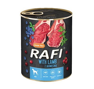 DOLINA NOTECI DOLINA NOTECI Rafi z jagnięciną, borówką i żurawiną - mokra karma dla psa - 800g