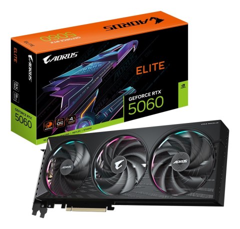 Gigabyte Karta graficzna Gigabyte AORUS GeForce RTX 5060 ELITE 8GB Gigabyte Karta graficzna Gigabyte AORUS GeForce RTX 5060 ELITE 8GB