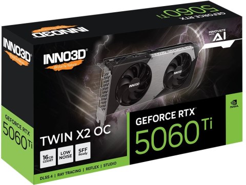 INNO3D Karta graficzna INNO3 RTX 5060 Ti Twin X2 OC 16 GB INNO3D Karta graficzna INNO3 RTX 5060 Ti Twin X2 OC 16 GB