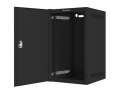 Lanberg LANBERG SZAFA WISZĄCA RACK 10" 9U 280X310 CZARNA, DRZWI METALOWE (FLAT PACK) WF10-2309-00B